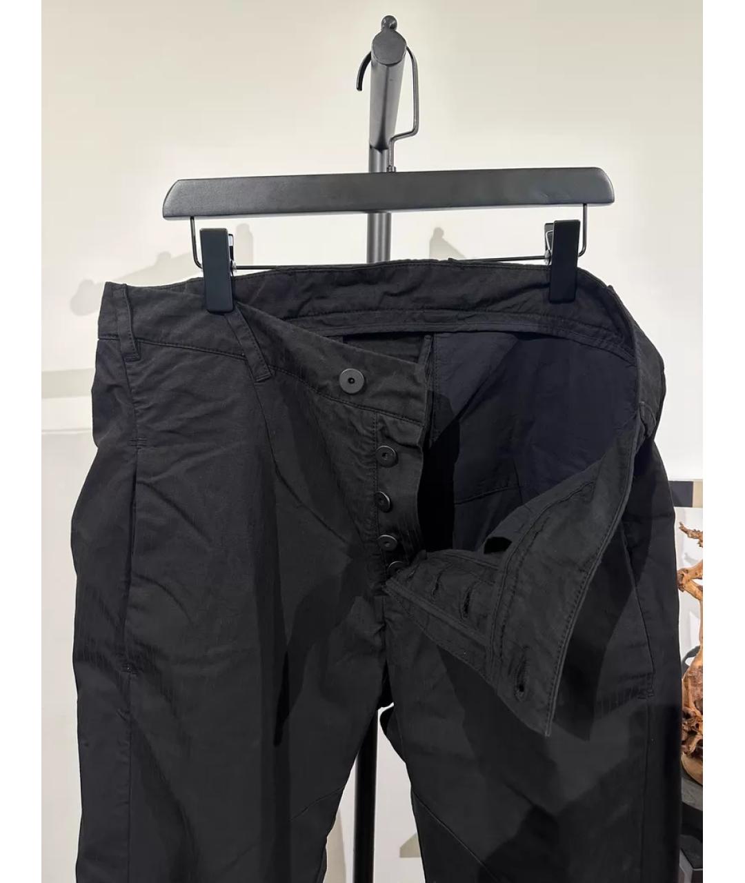 BORIS BIDJAN Черные хлопковые классические брюки, фото 2