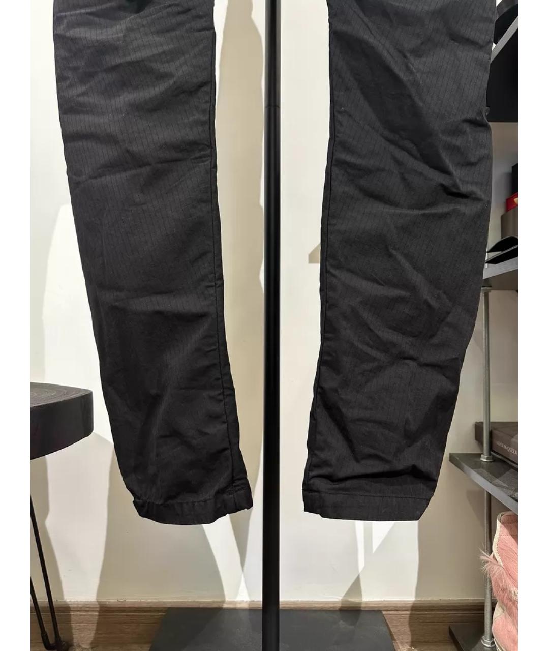 BORIS BIDJAN Черные хлопковые классические брюки, фото 4