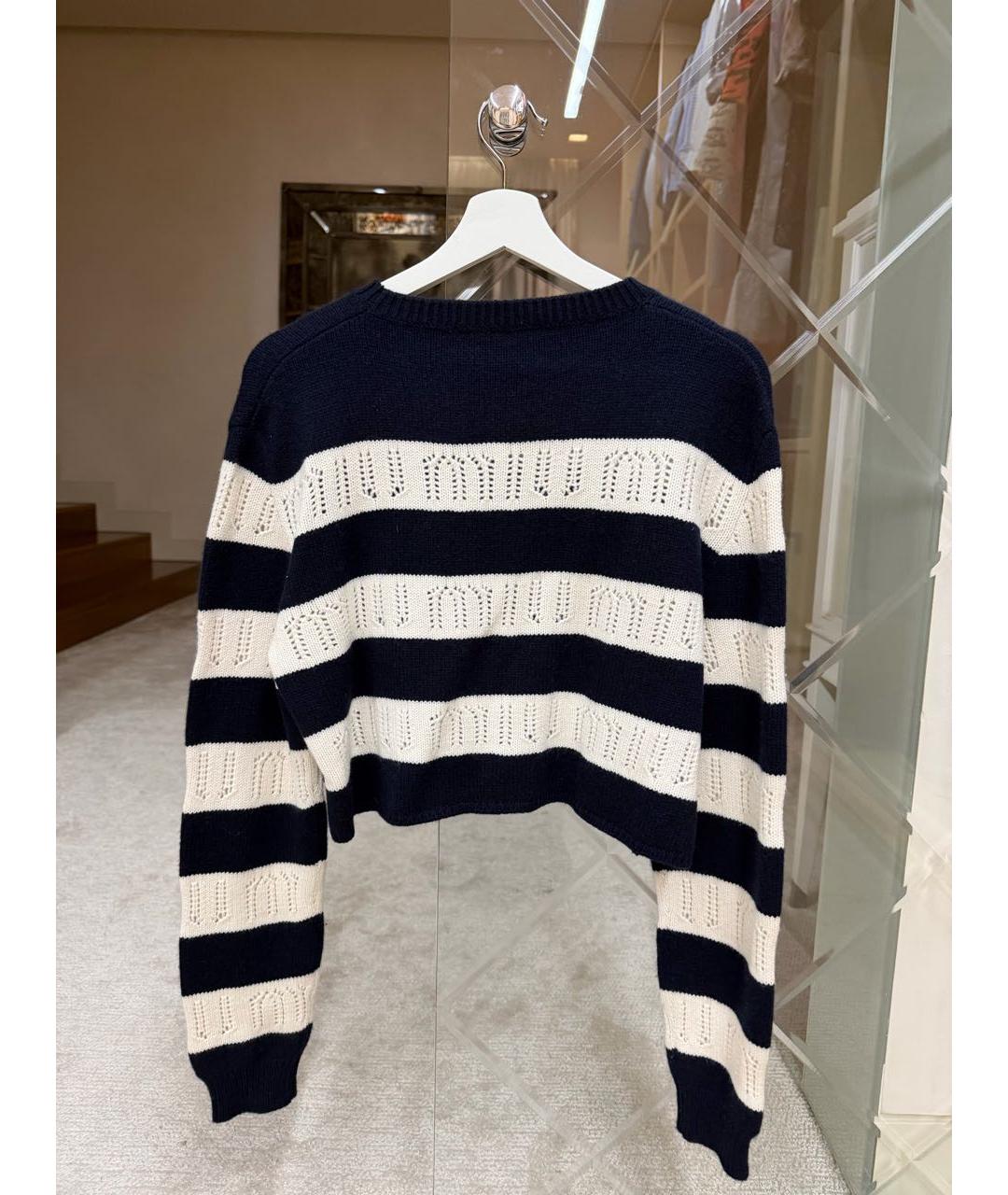 MIU MIU Темно-синий джемпер / свитер, фото 3