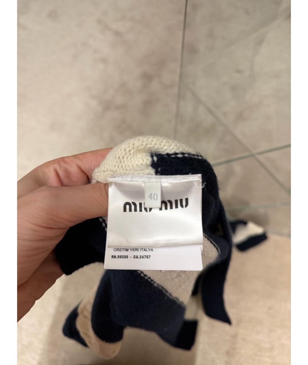 MIU MIU Темно-синий джемпер / свитер, фото 4