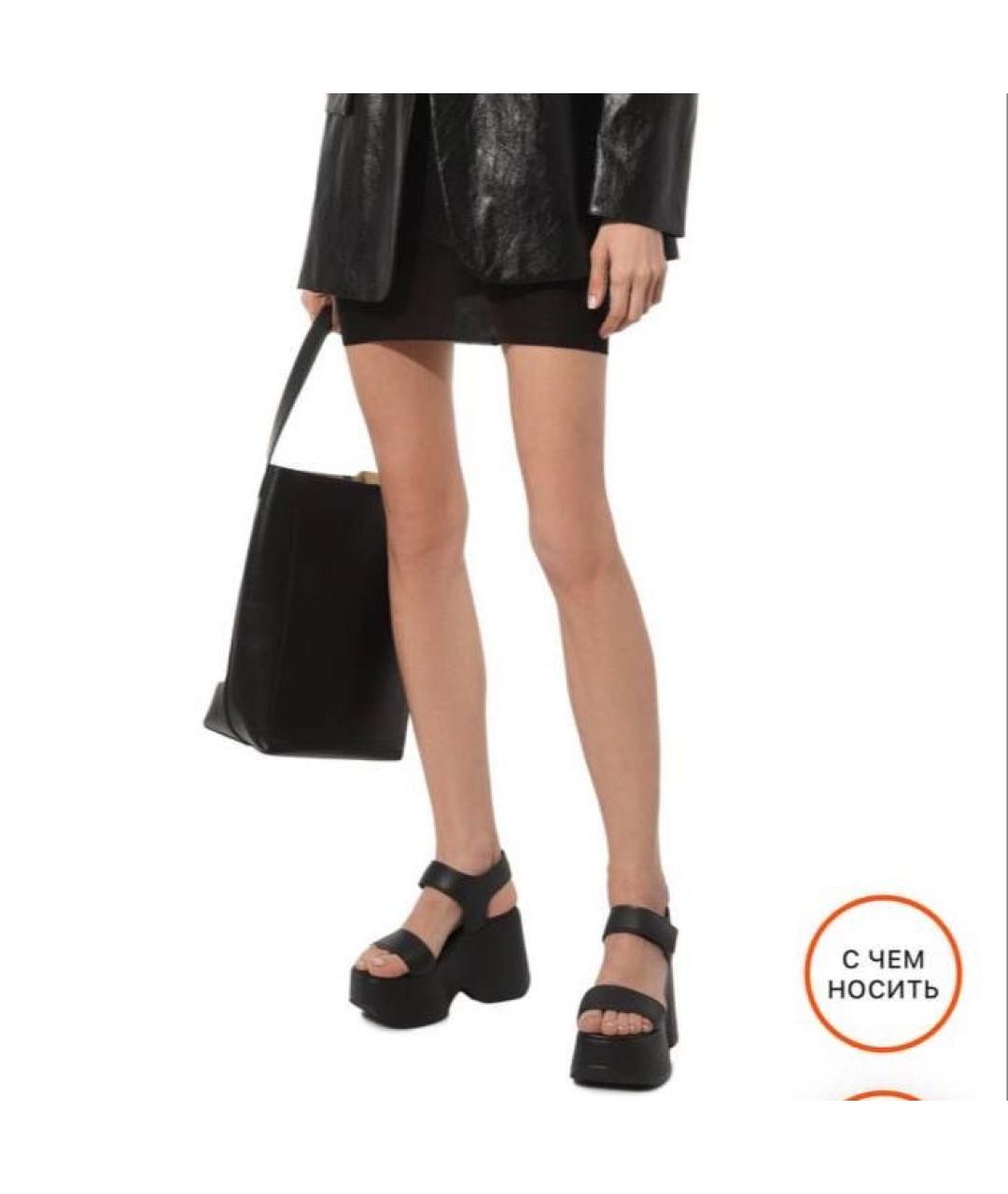 VIC MATIE Черные босоножки, фото 7