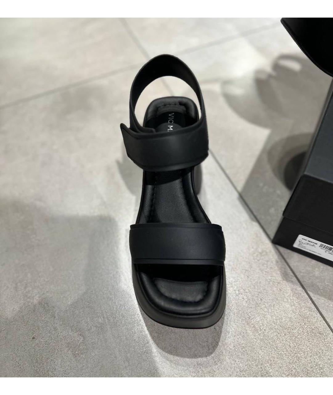 VIC MATIE Черные босоножки, фото 5