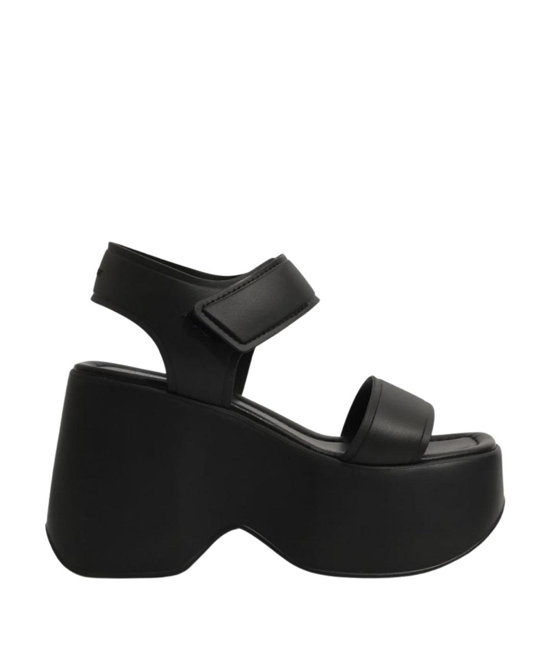 VIC MATIE Черные босоножки, фото 1