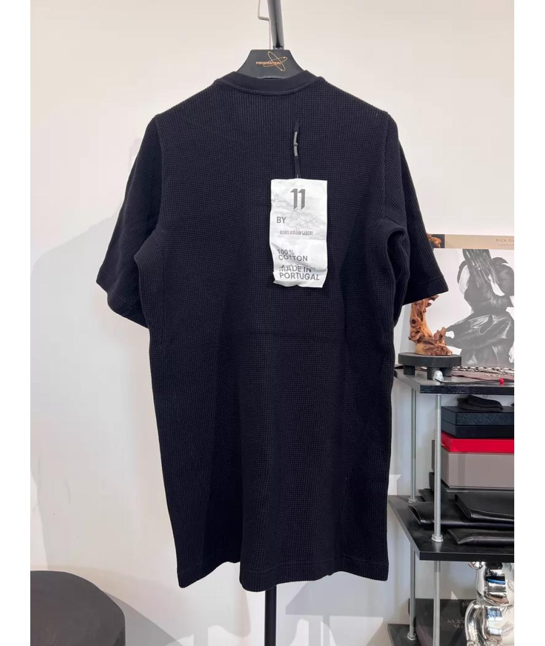 BORIS BIDJAN Черный хлопковый джемпер / свитер, фото 7