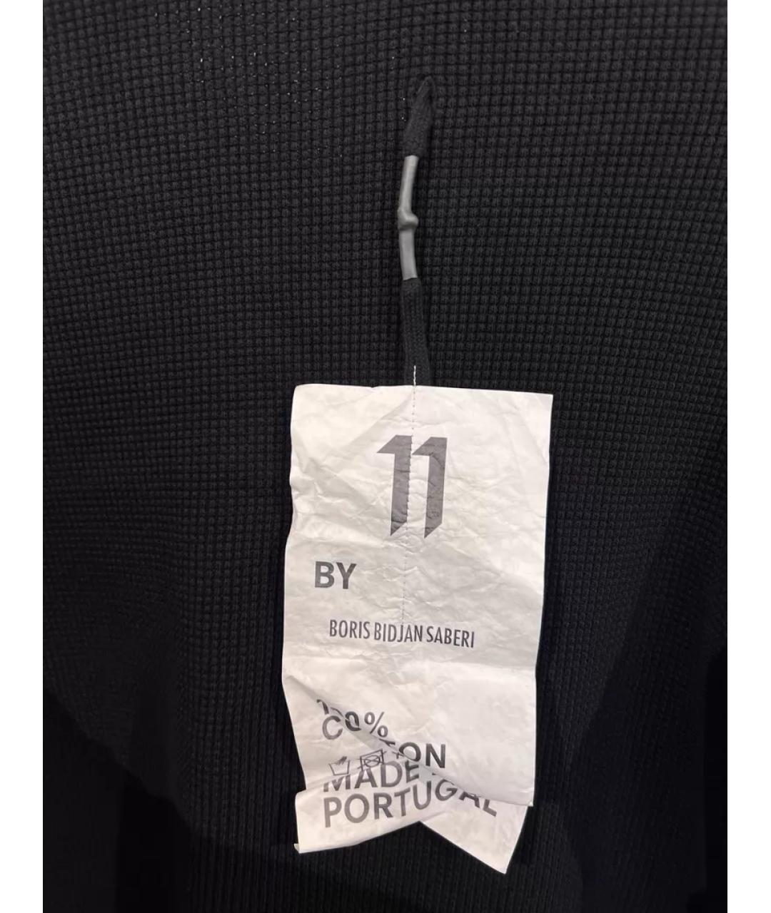 BORIS BIDJAN Черный хлопковый джемпер / свитер, фото 4