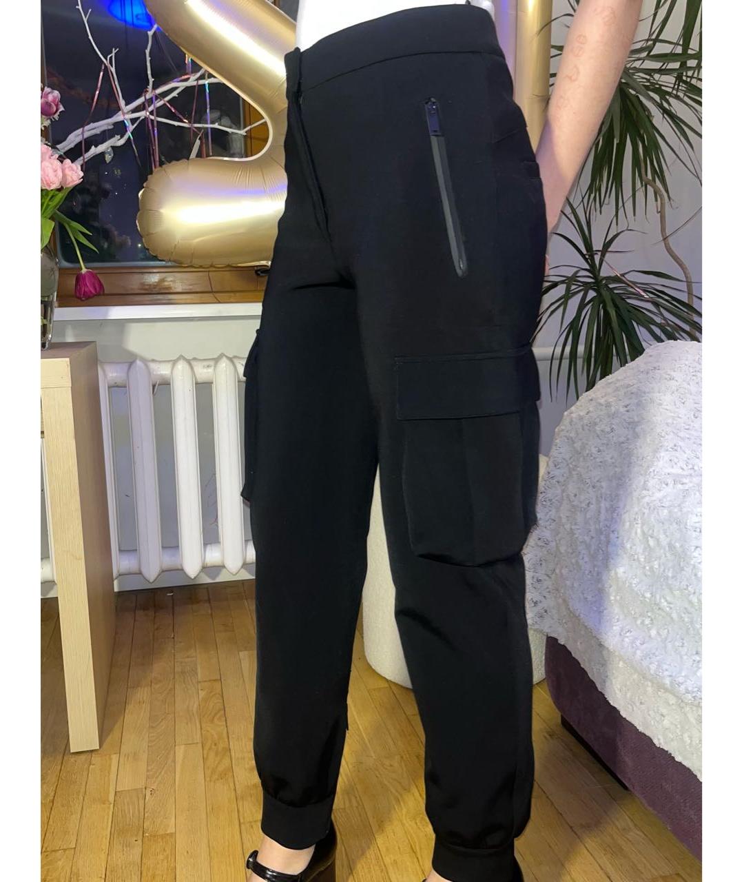 LOUIS VUITTON Черные полиамидовые брюки широкие, фото 3