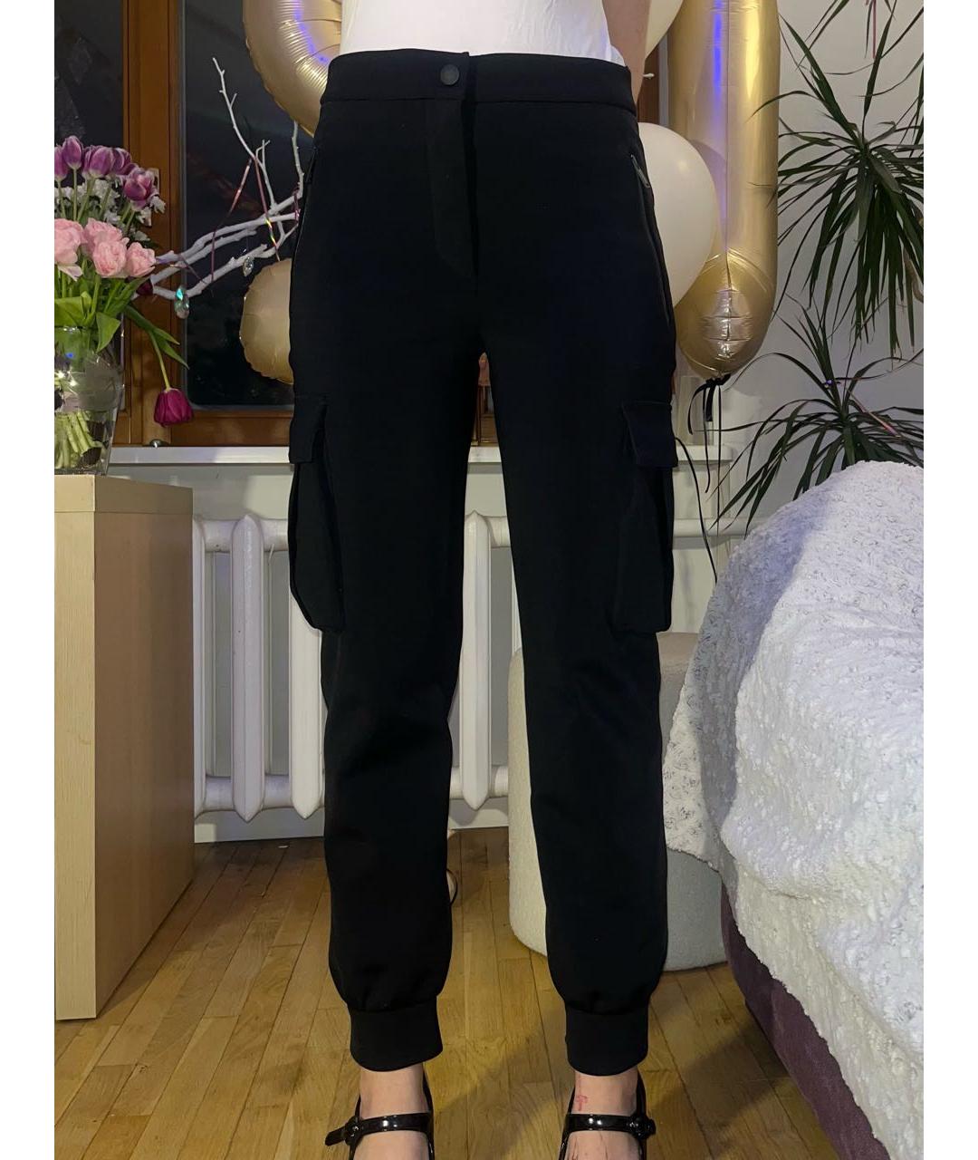 LOUIS VUITTON Черные полиамидовые брюки широкие, фото 5