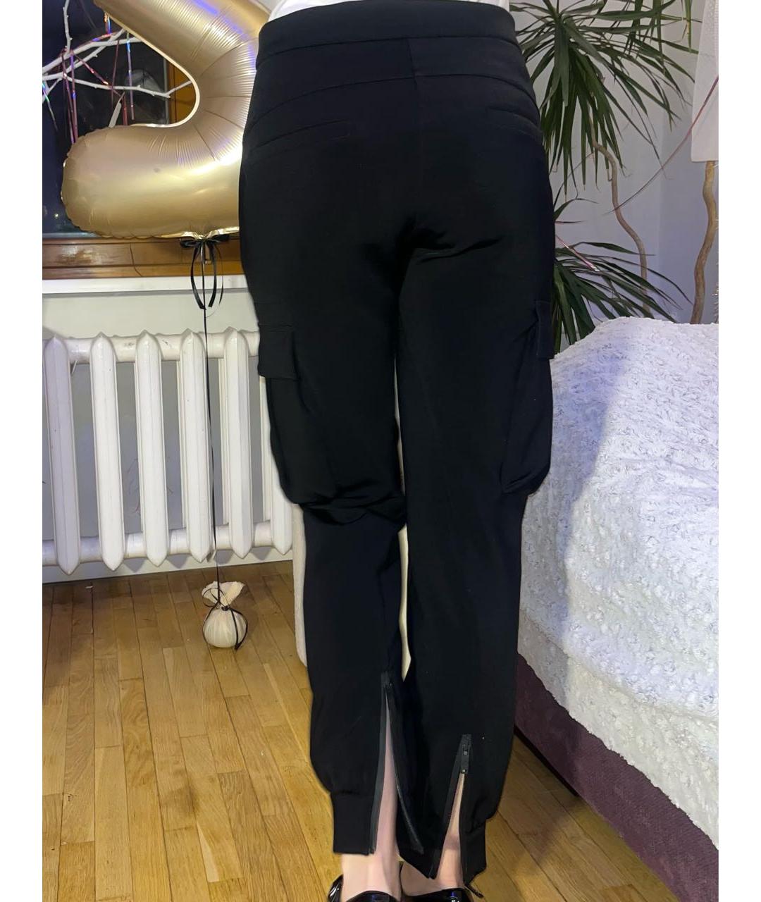 LOUIS VUITTON Черные полиамидовые брюки широкие, фото 4
