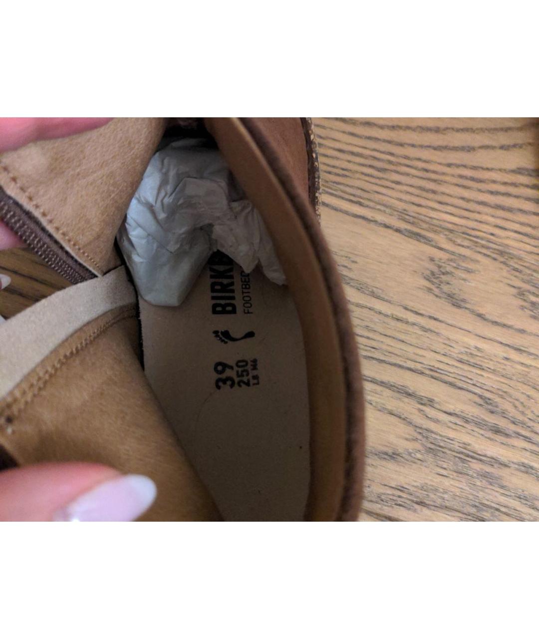 BIRKENSTOCK Коричневые замшевые полусапоги, фото 7