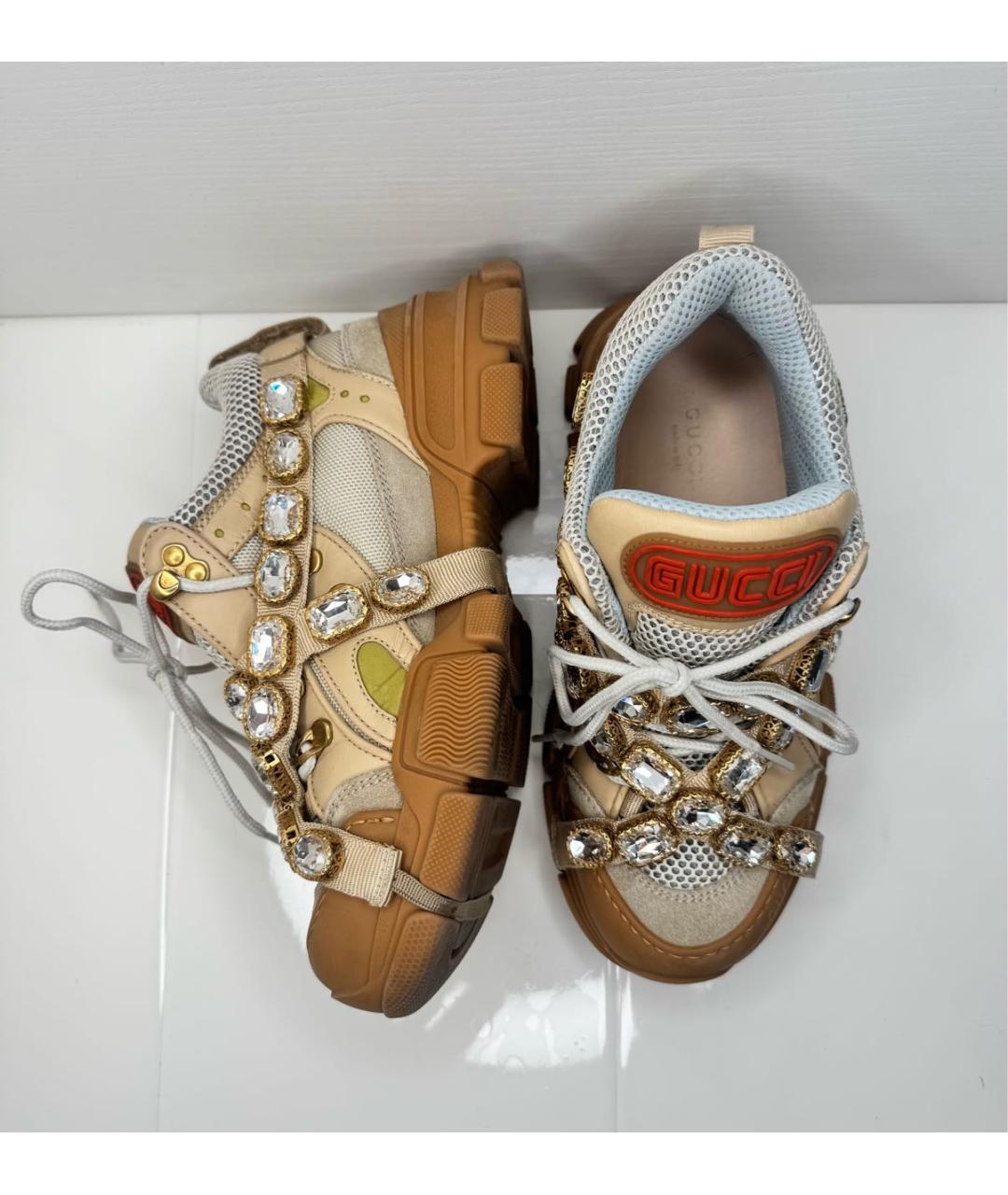 GUCCI Мульти текстильные кроссовки, фото 3