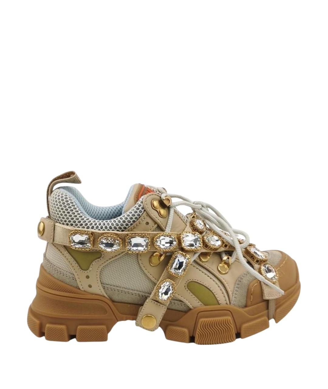 GUCCI Мульти текстильные кроссовки, фото 1