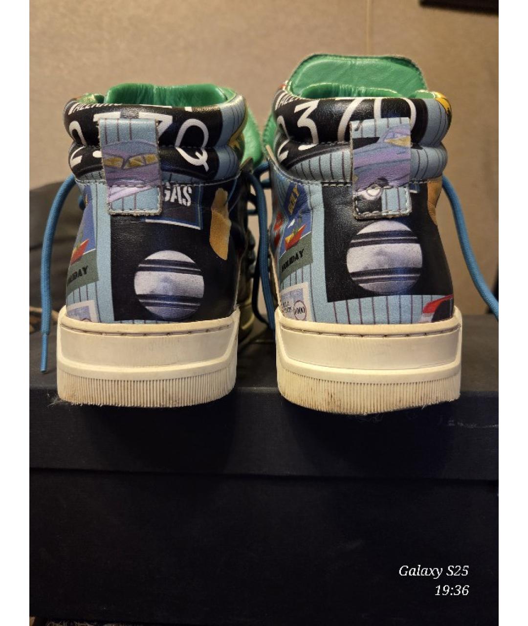 DOLCE&GABBANA Мульти высокие кроссовки / кеды, фото 4