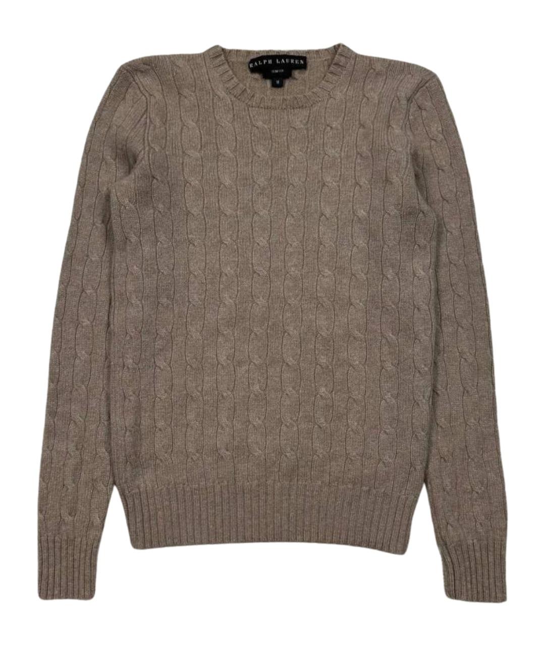 RALPH LAUREN Бежевый кашемировый джемпер / свитер, фото 1