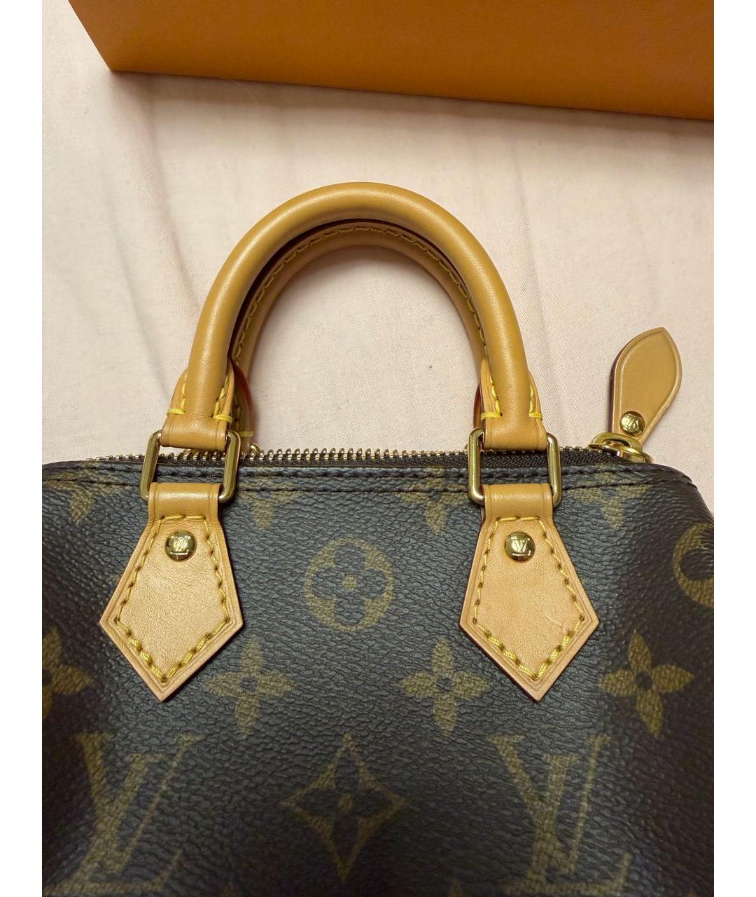 LOUIS VUITTON Коричневая сумка с короткими ручками, фото 3