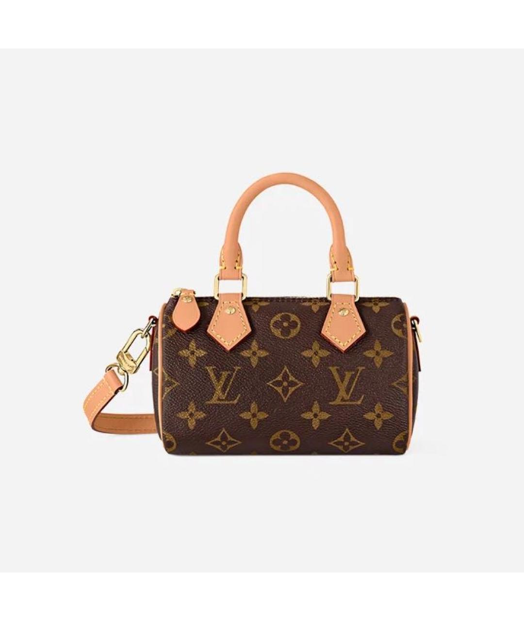 LOUIS VUITTON Коричневая сумка с короткими ручками, фото 9