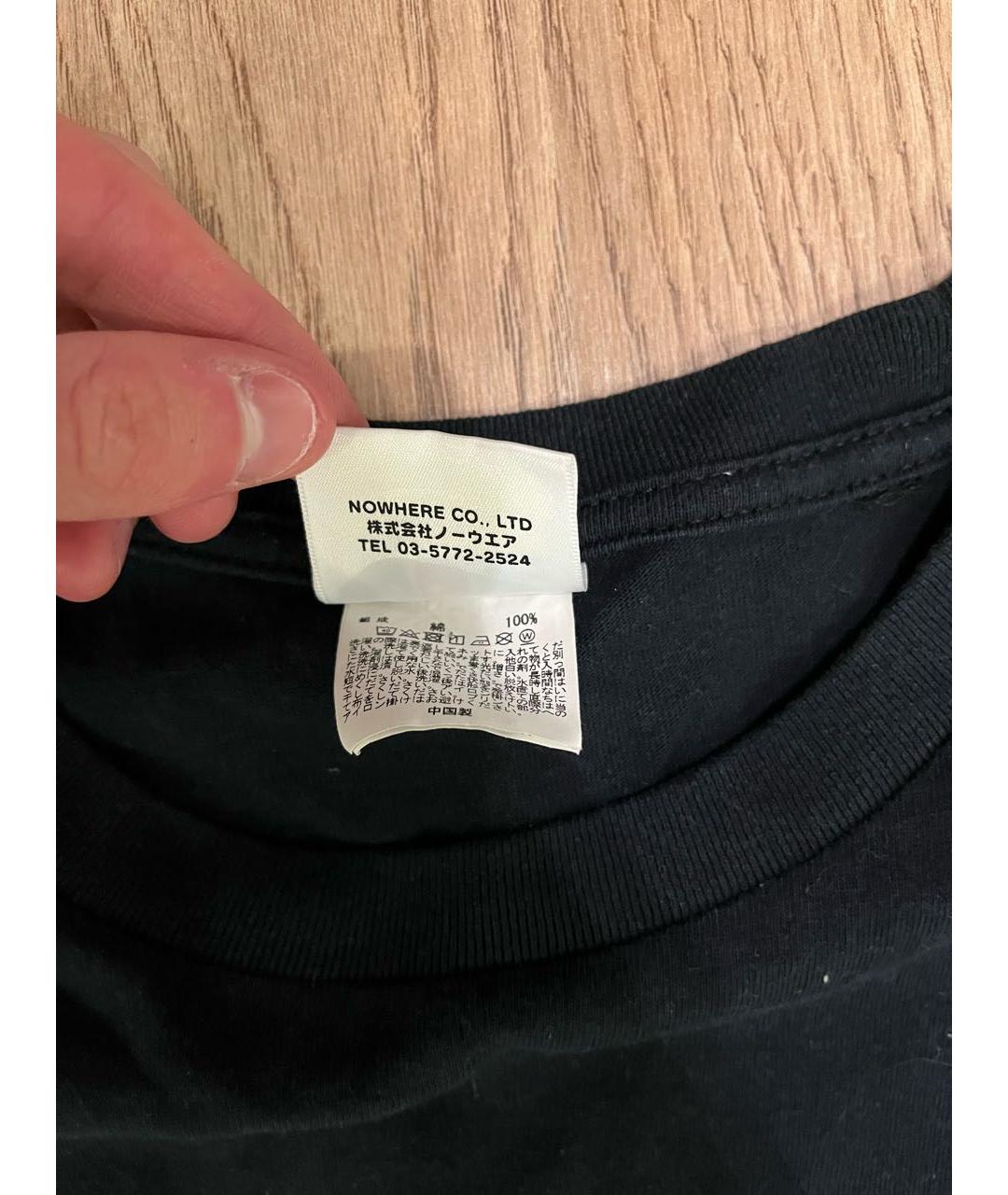 BAPE Черная хлопковая футболка, фото 4