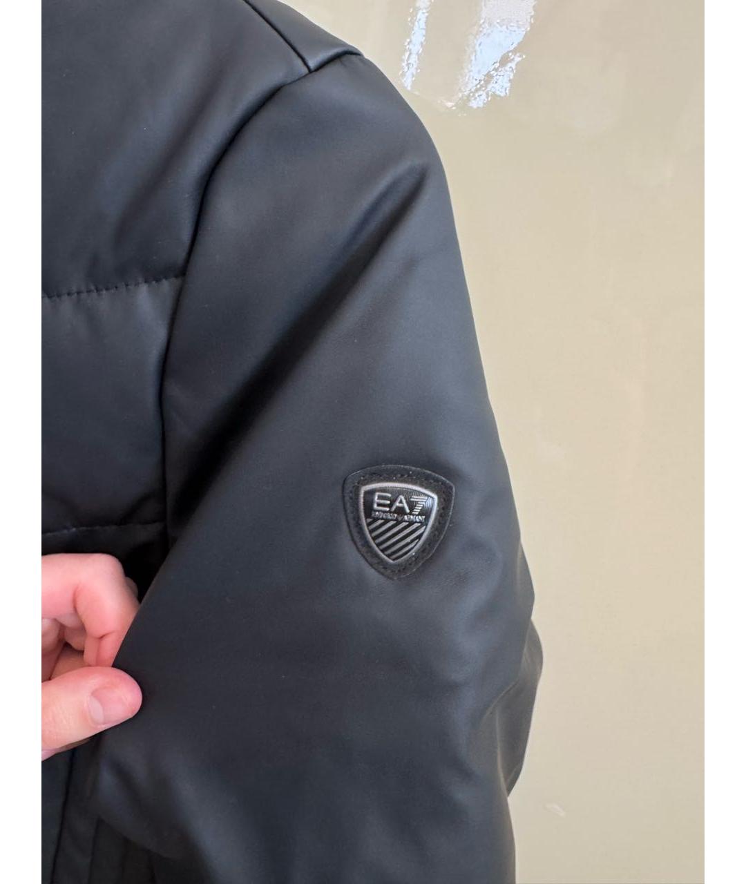 EA7 Черная куртка, фото 5