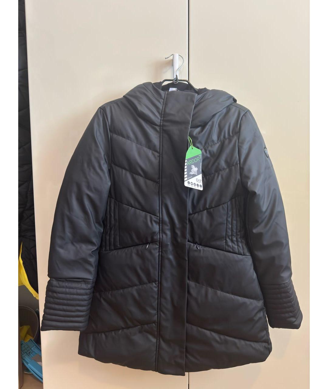 EA7 Черная куртка, фото 8