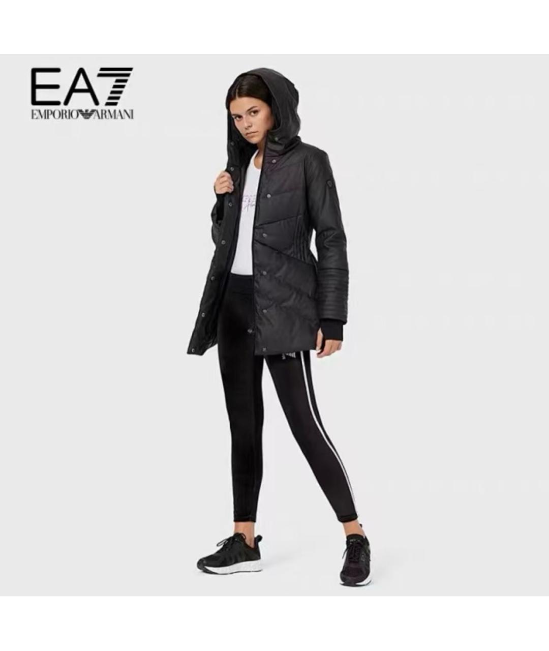 EA7 Черная куртка, фото 7
