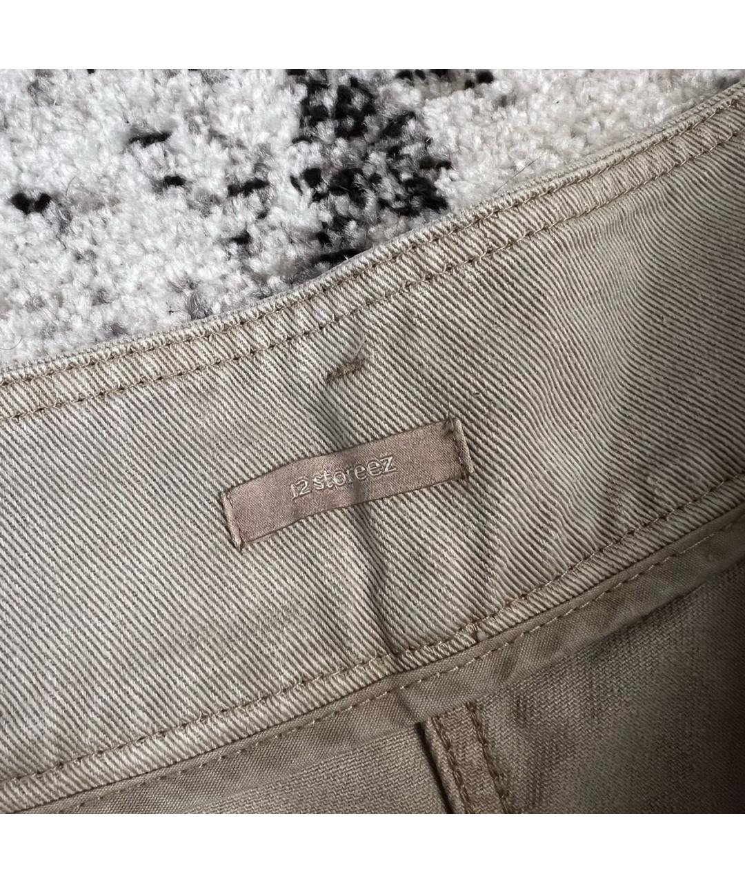 12 STOREEZ Бежевые хлопковые шорты, фото 5