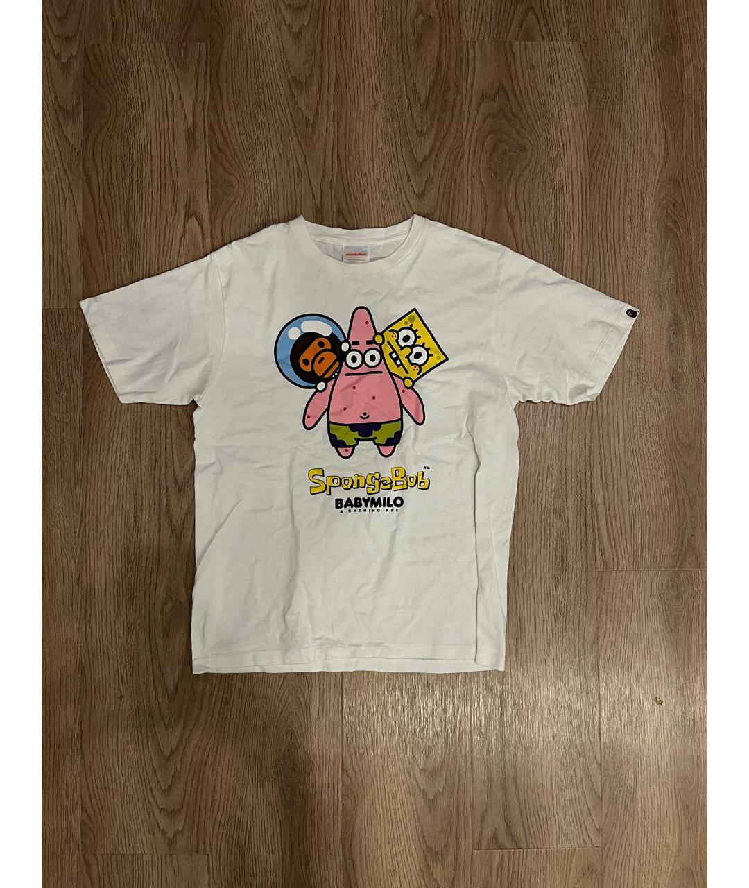 BAPE Белая хлопковая футболка, фото 8