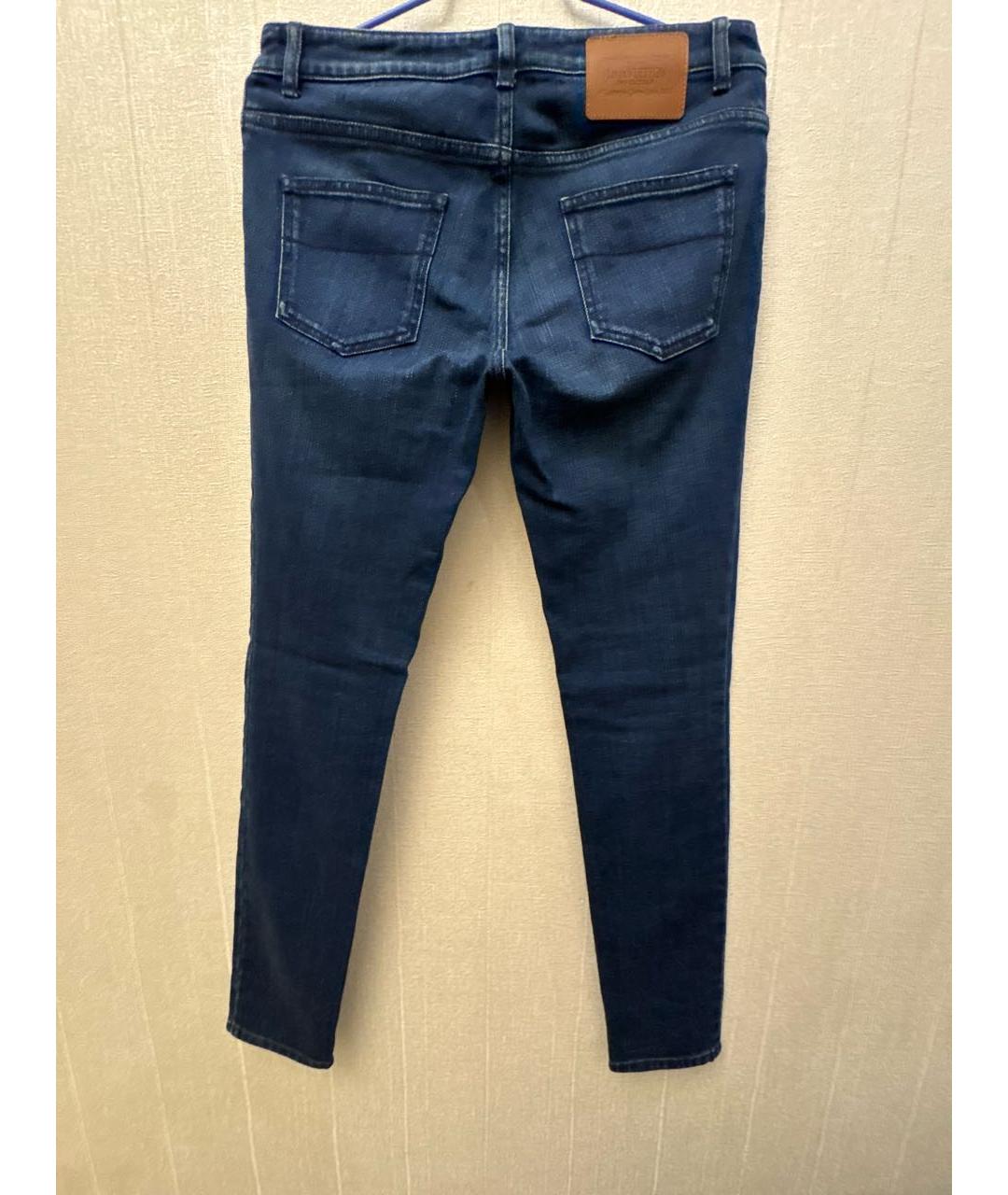 LOUIS VUITTON Темно-синие хлопко-эластановые джинсы слим, фото 2