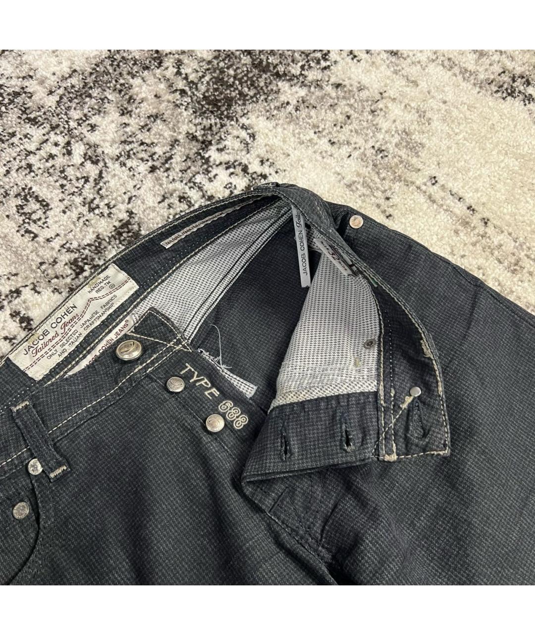 JACOB COHEN Серые хлопковые повседневные брюки, фото 6