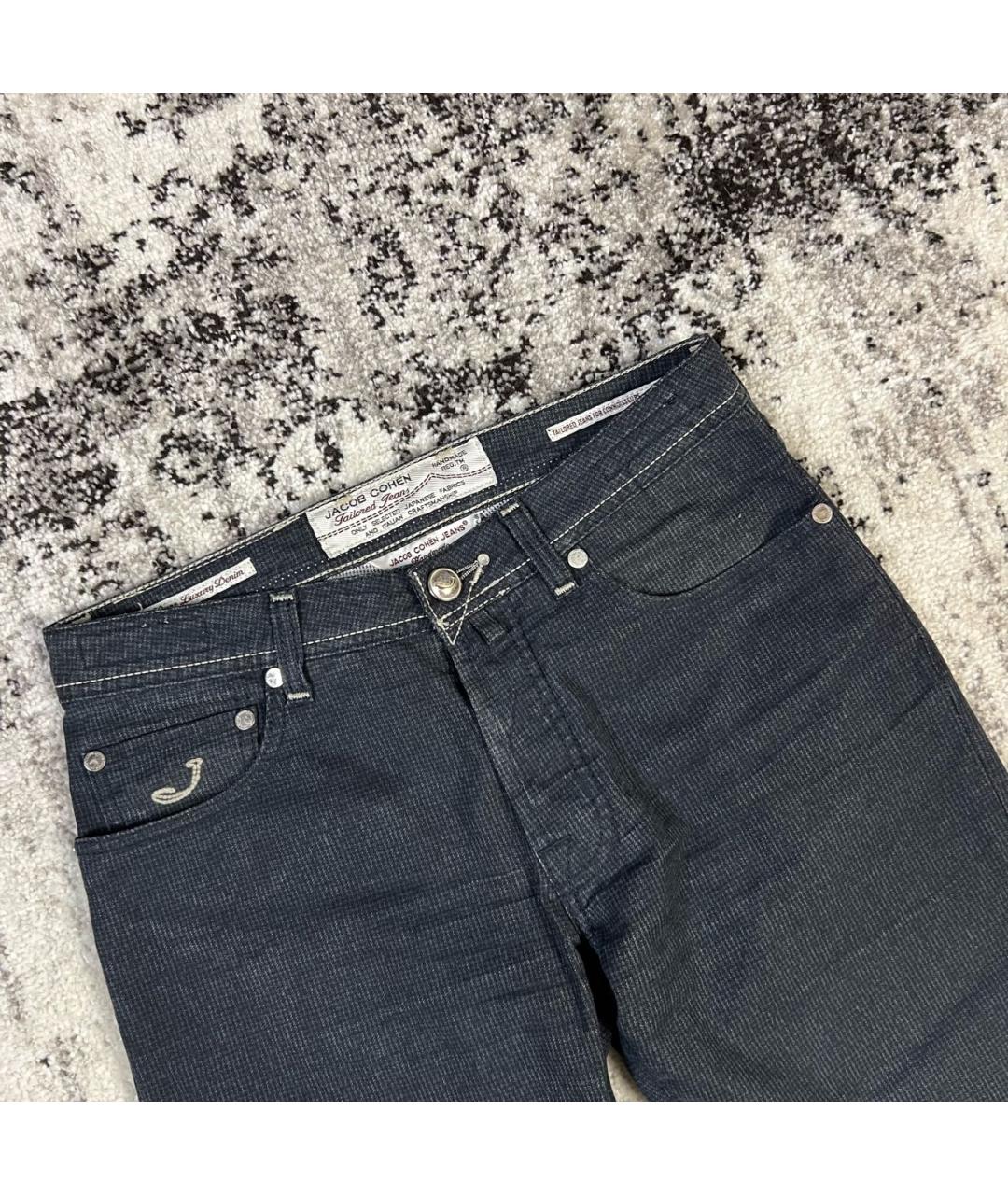 JACOB COHEN Серые хлопковые повседневные брюки, фото 2
