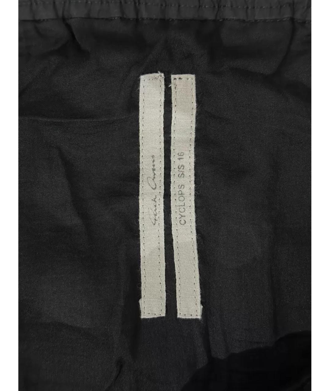 RICK OWENS Черные повседневные брюки, фото 6