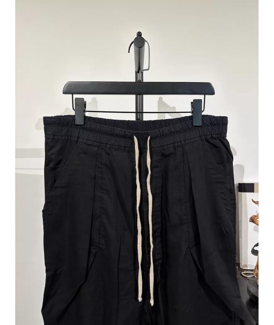 RICK OWENS Черные повседневные брюки, фото 5