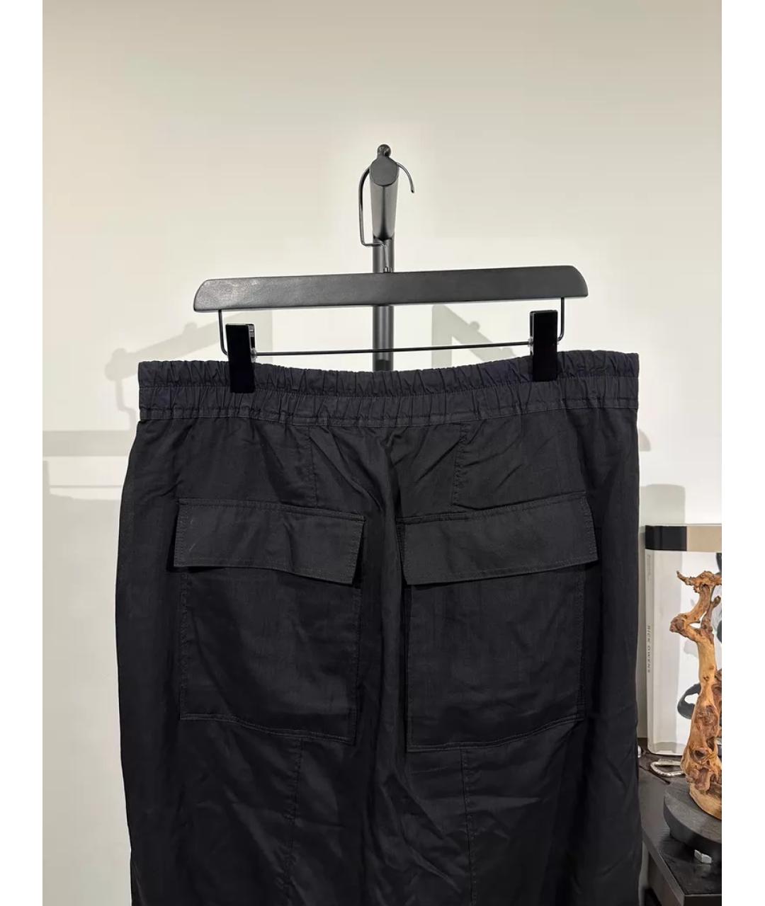 RICK OWENS Черные повседневные брюки, фото 4