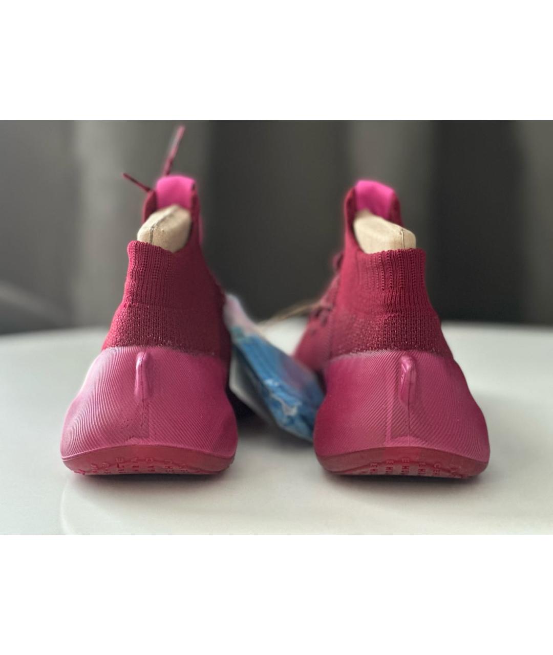 ADIDAS Бордовые текстильные низкие кроссовки / кеды, фото 4