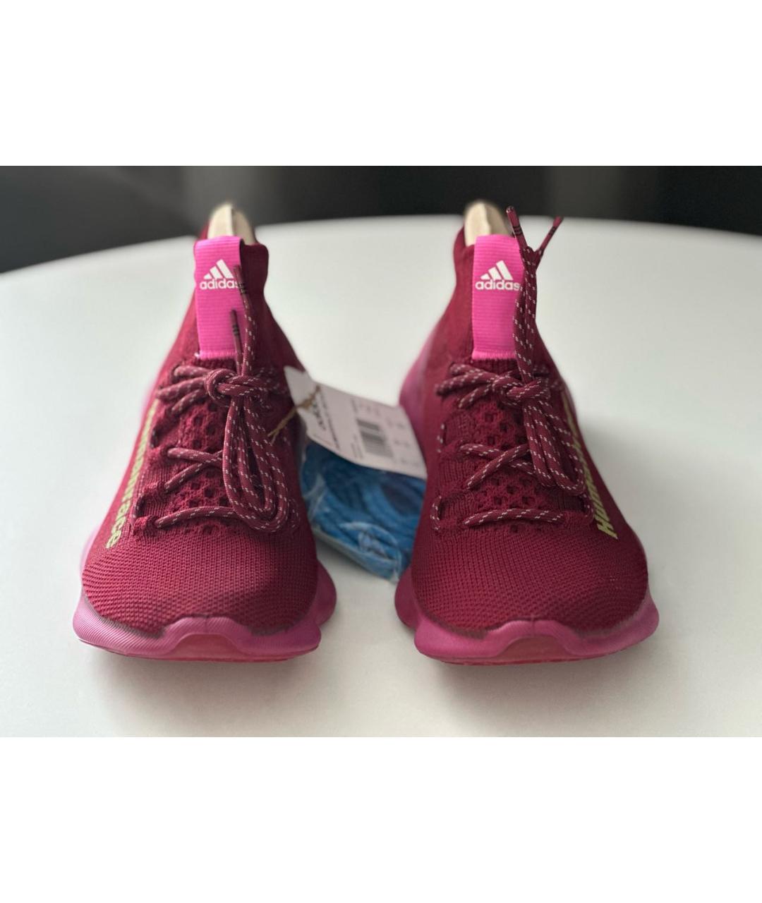 ADIDAS Бордовые текстильные низкие кроссовки / кеды, фото 2