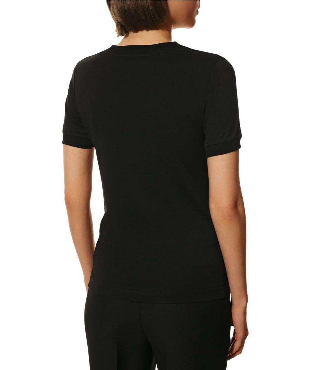 DOLCE&GABBANA Черная хлопковая футболка, фото 2