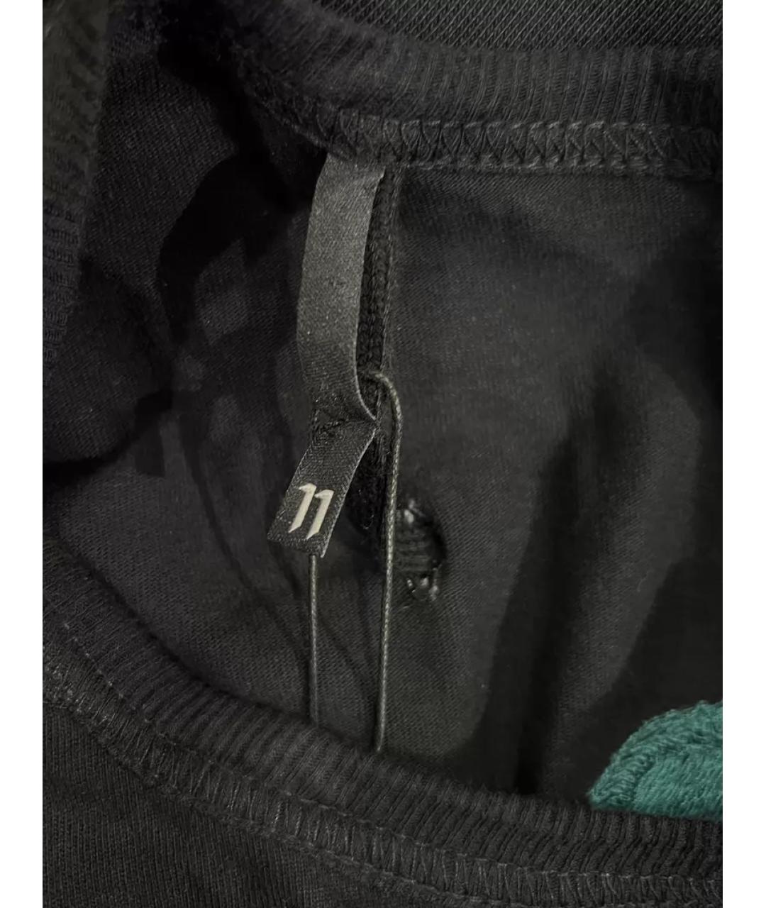 BORIS BIDJAN Черная хлопковая футболка, фото 5