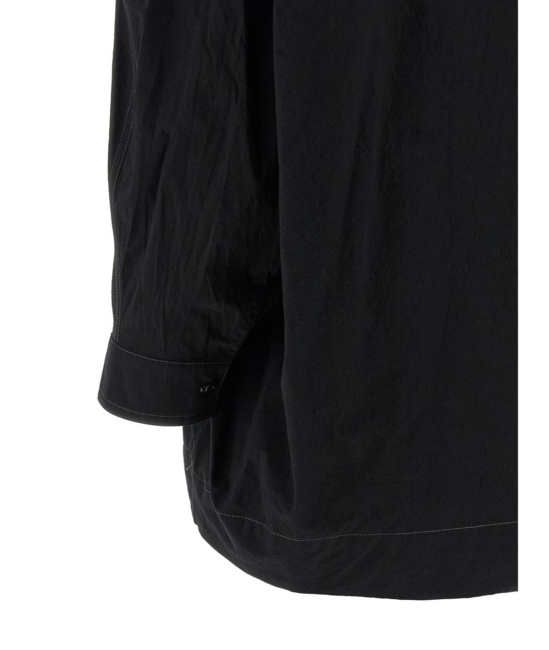 LEMAIRE Черная хлопковая блузы, фото 4