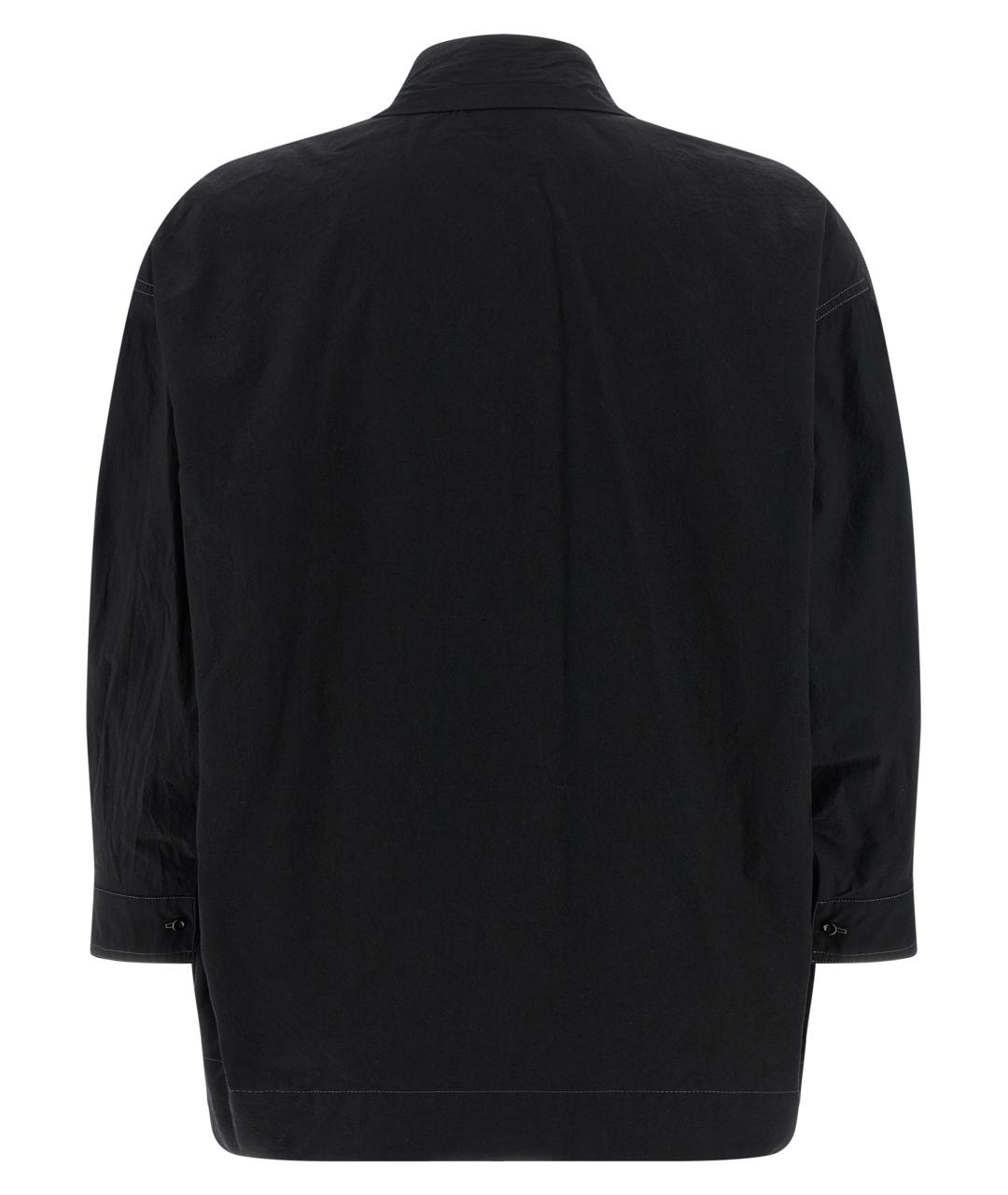 LEMAIRE Черная хлопковая блузы, фото 2