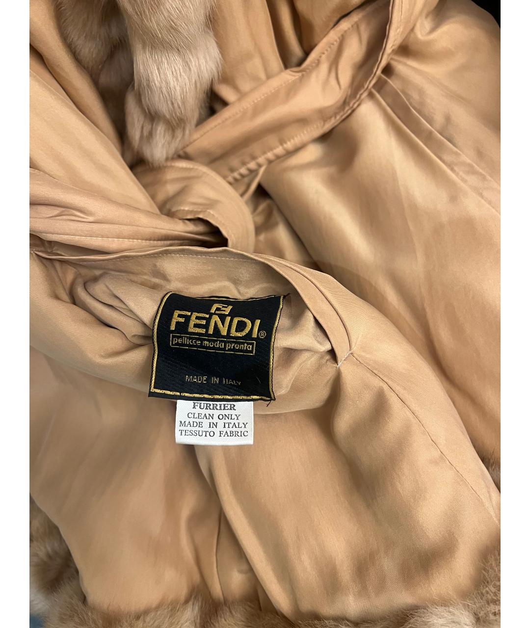 FENDI Бежевая шелковая куртка, фото 5