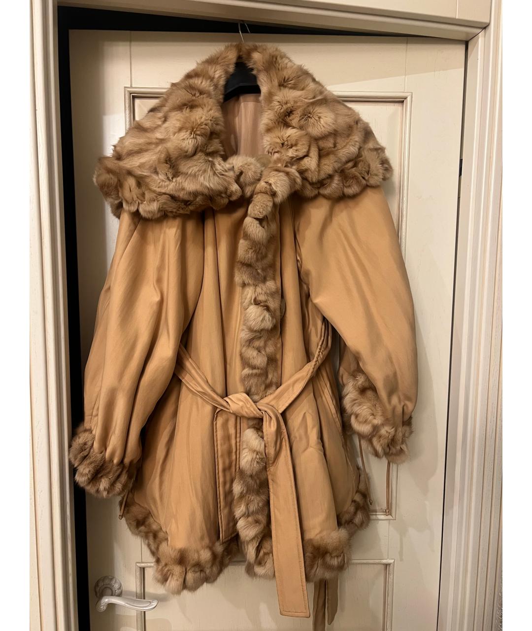 FENDI Бежевая шелковая куртка, фото 6