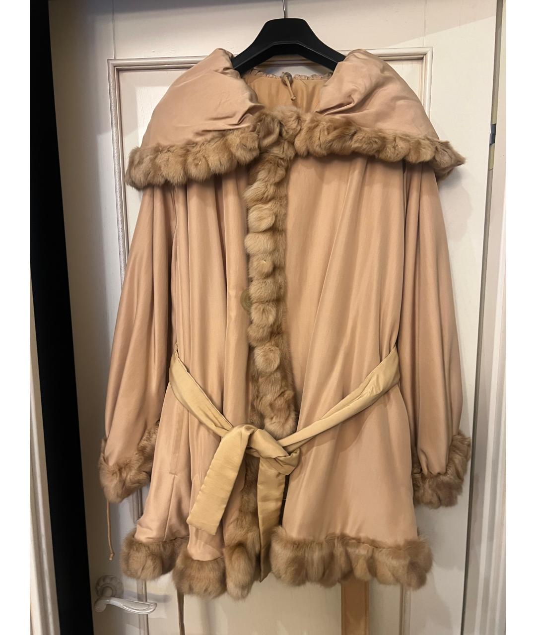 FENDI Бежевая шелковая куртка, фото 4