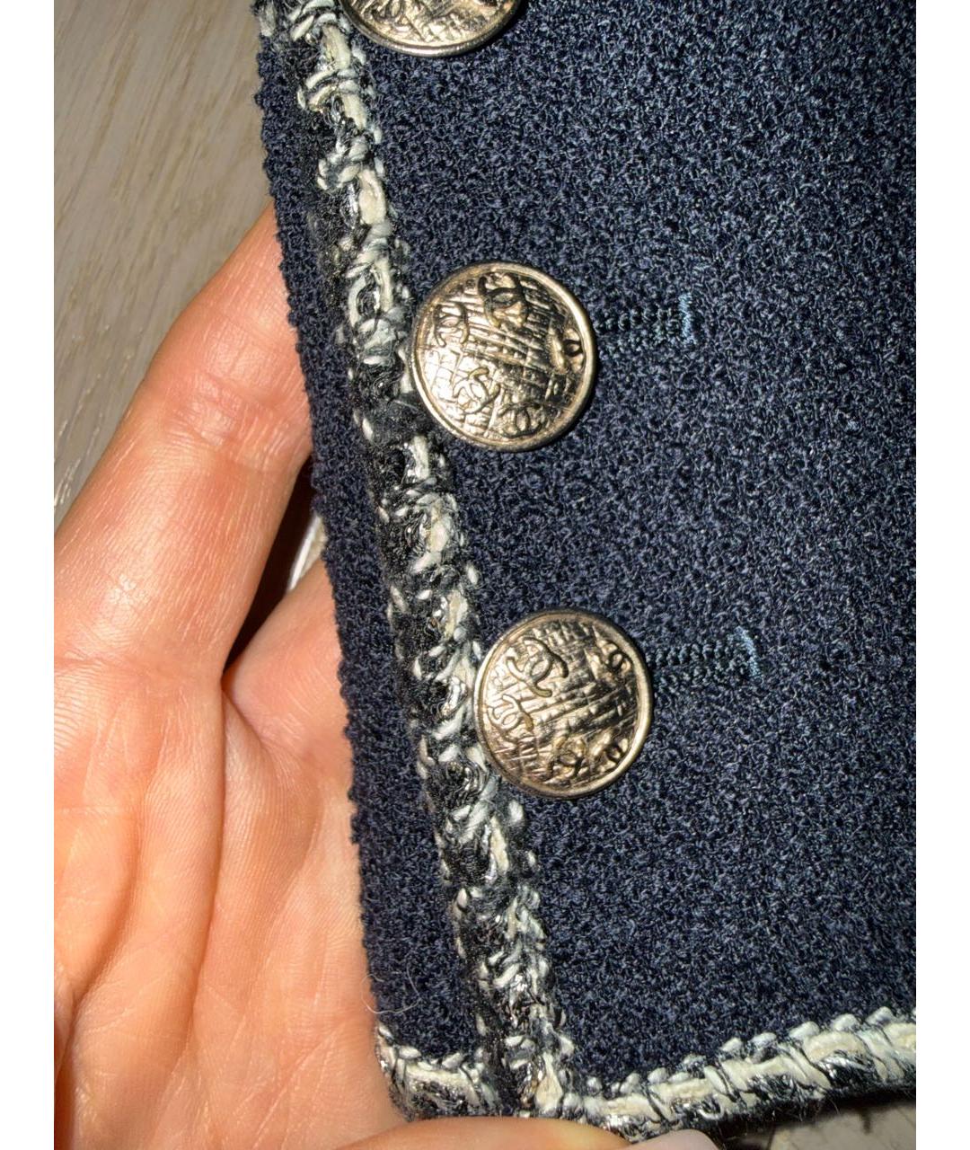 CHANEL Синее пальто, фото 2