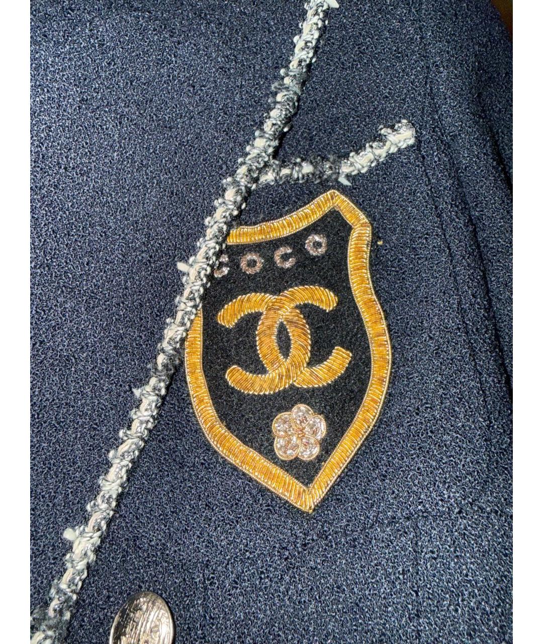 CHANEL Синее пальто, фото 3