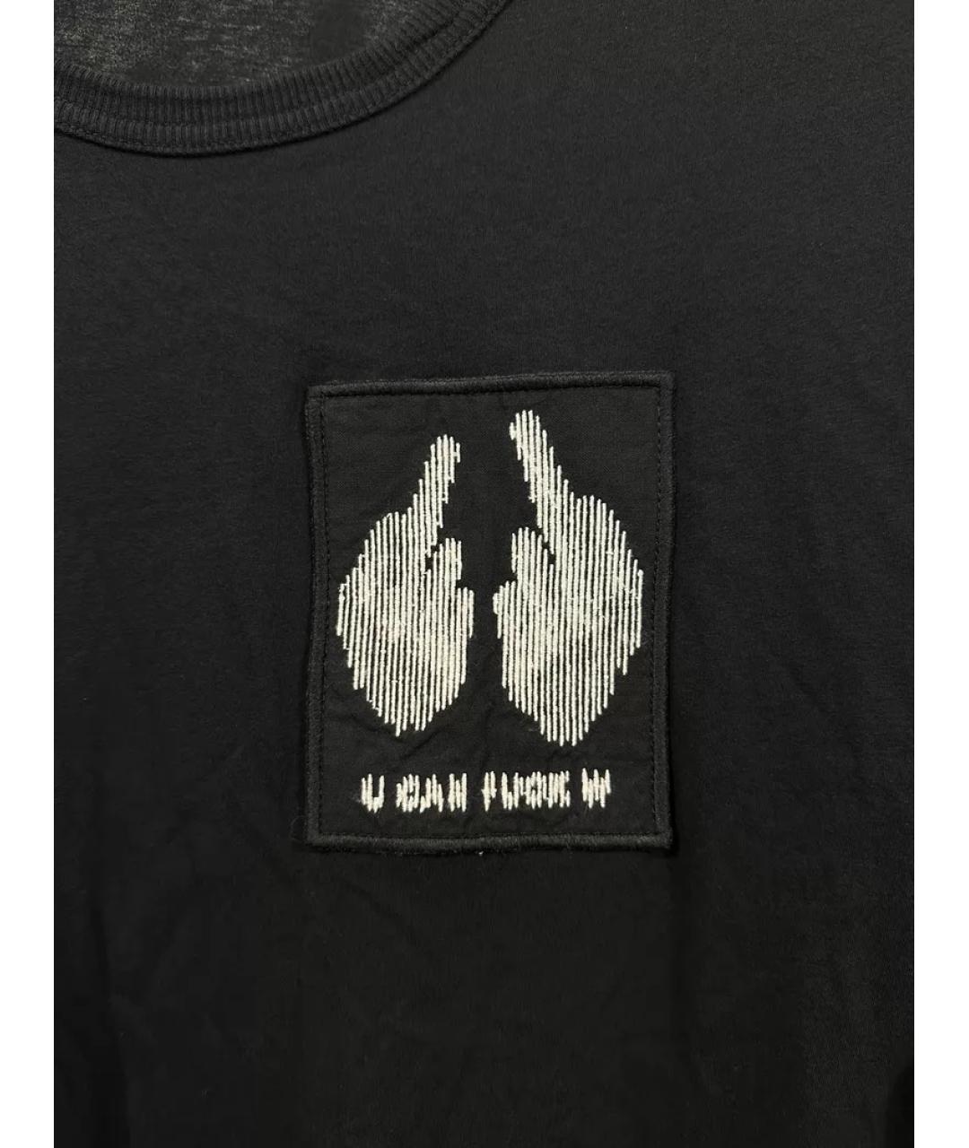 BORIS BIDJAN Черная хлопковая футболка, фото 6