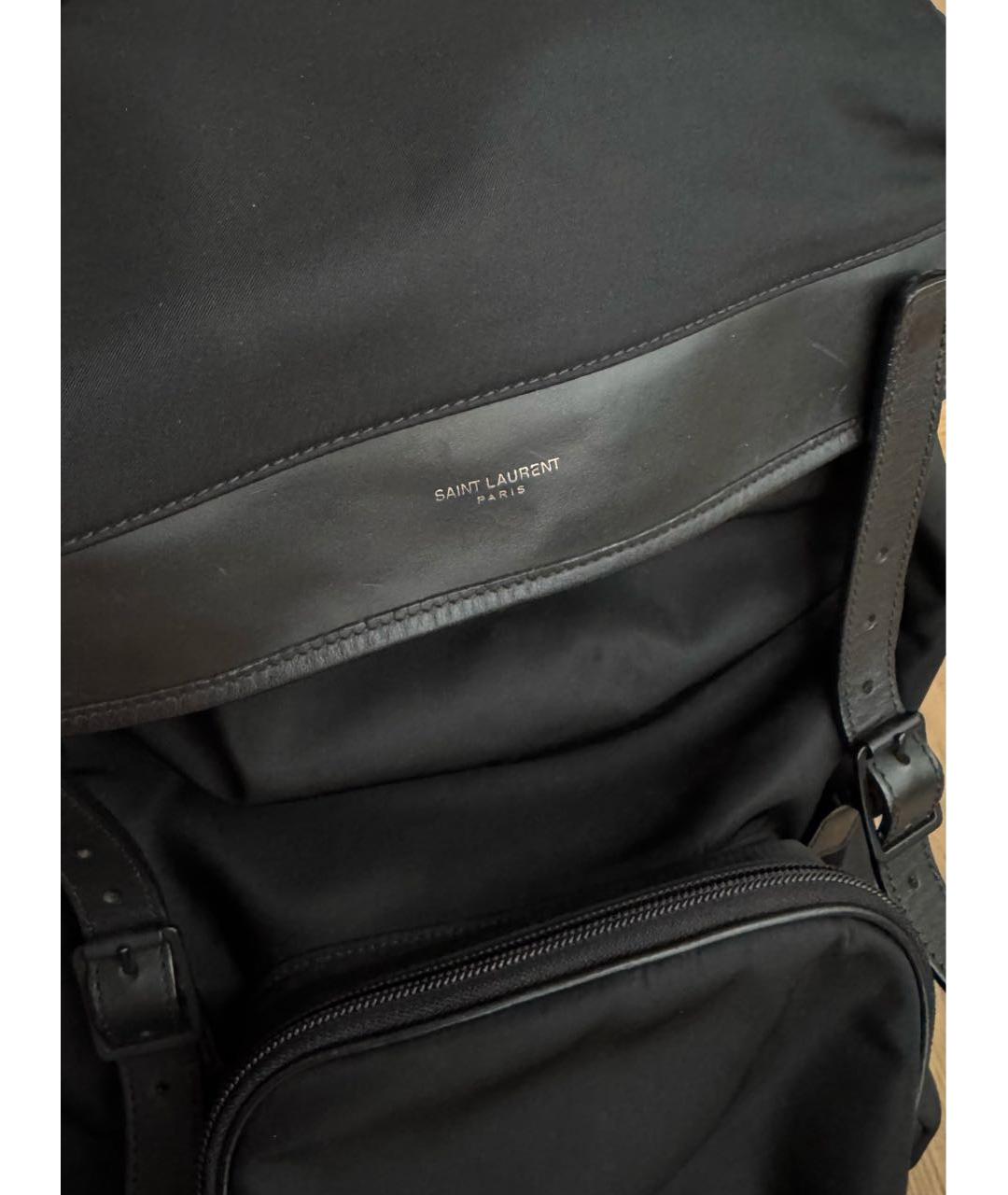 SAINT LAURENT Черный рюкзак, фото 2