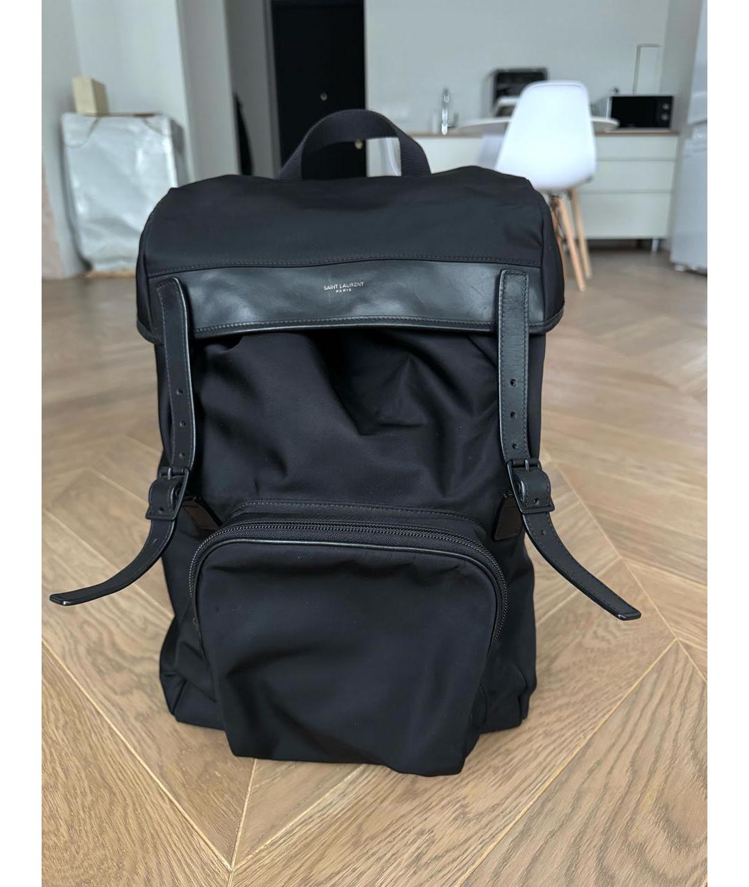 SAINT LAURENT Черный рюкзак, фото 7