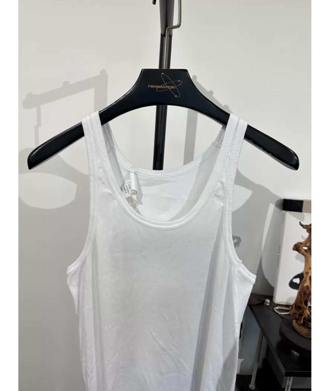 BORIS BIDJAN Белая хлопковая майка, фото 3