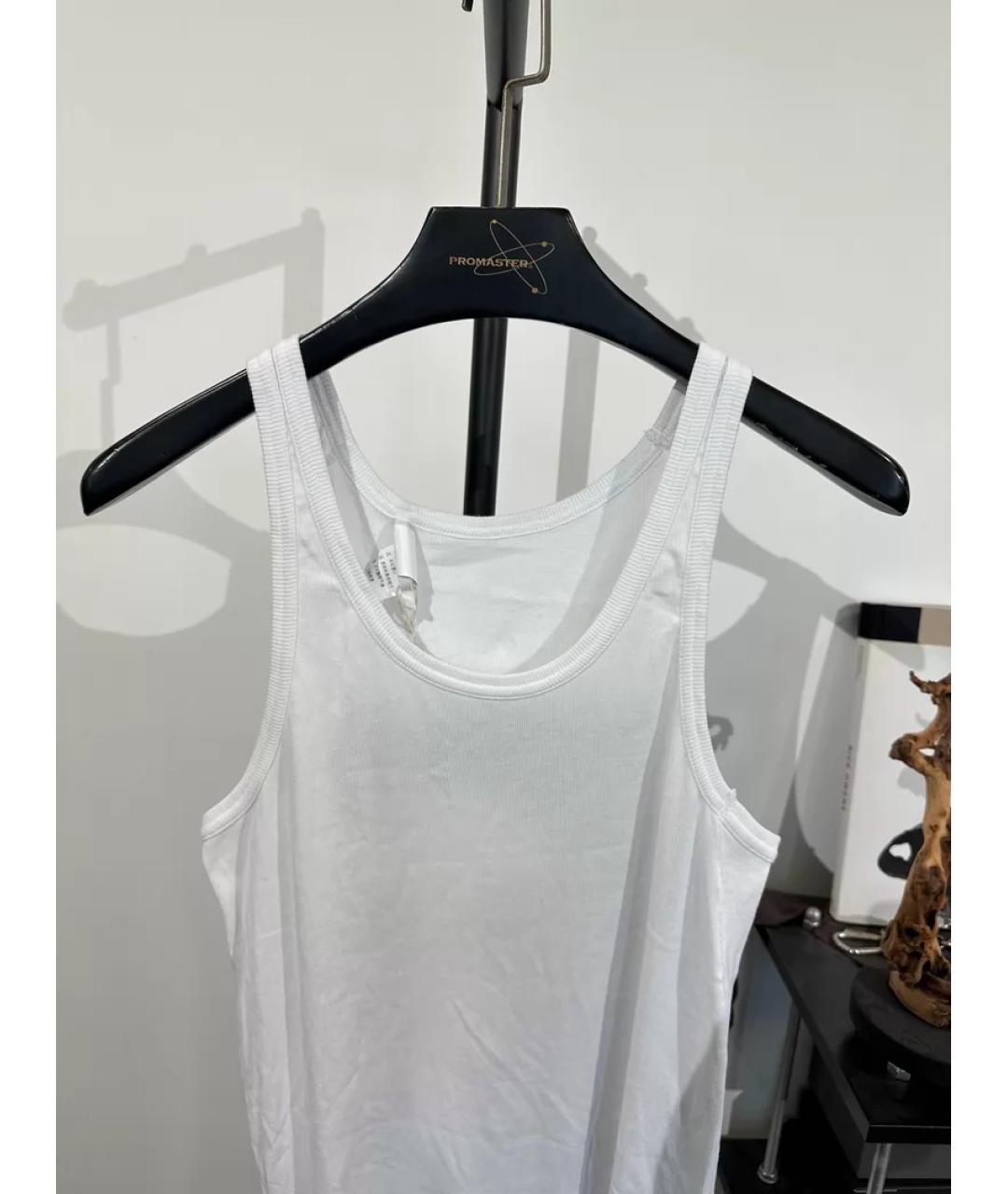 BORIS BIDJAN Белая хлопковая майка, фото 5