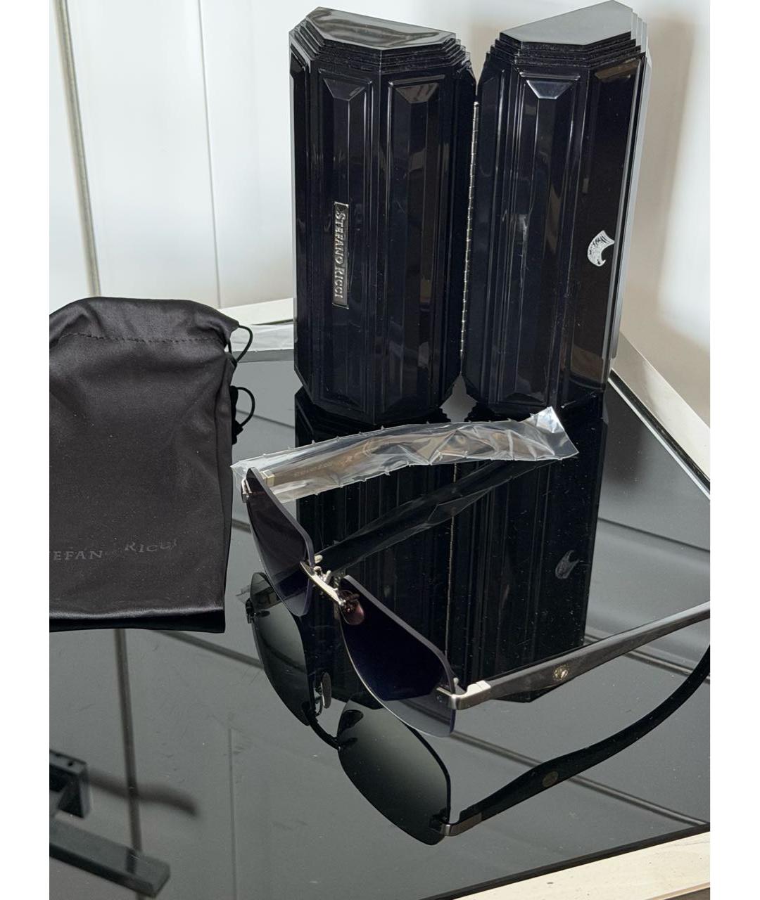 STEFANO RICCI Черные деревянные солнцезащитные очки, фото 6