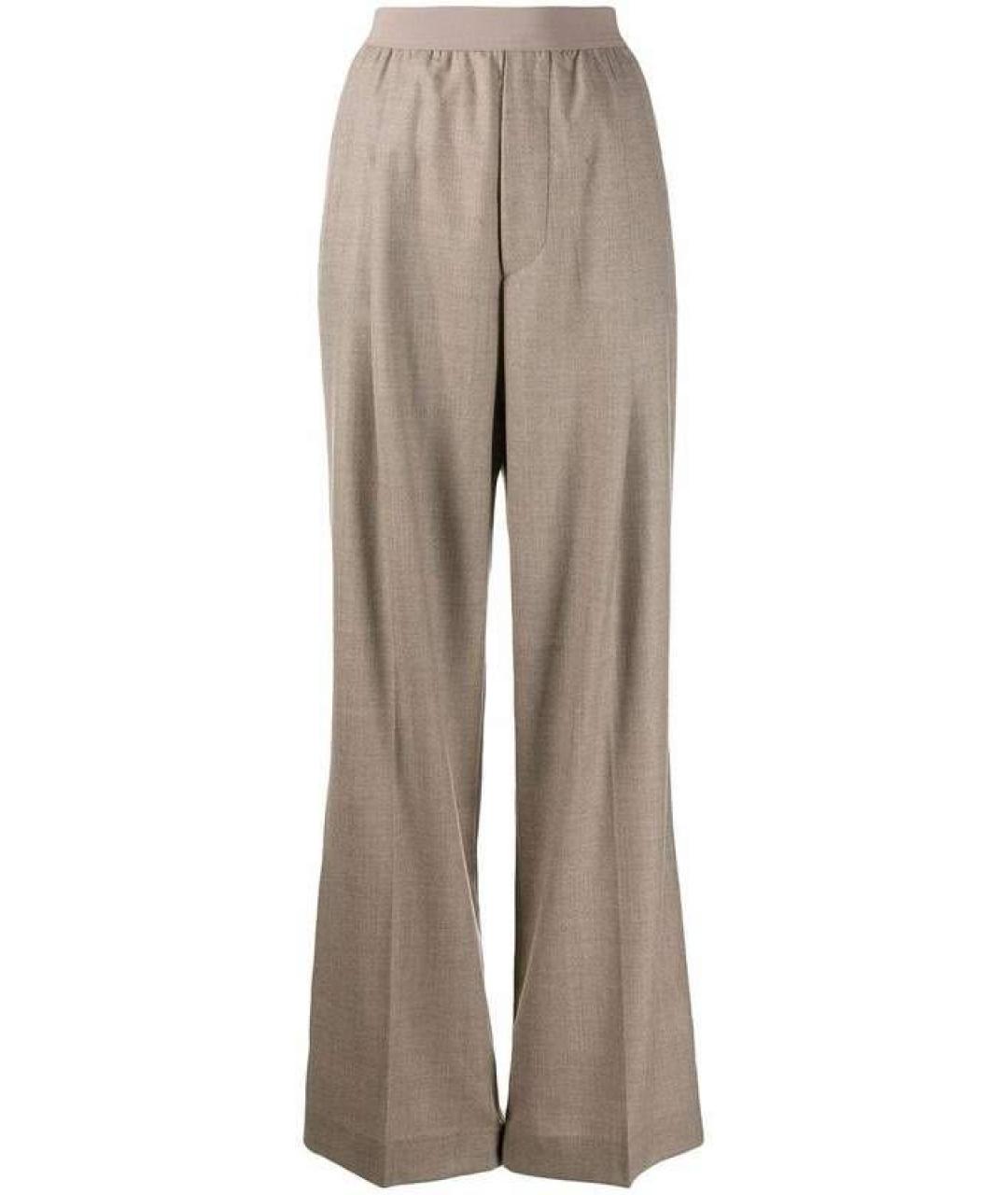 ERIKA CAVALLINI Бежевый шерстяной костюм с брюками, фото 3