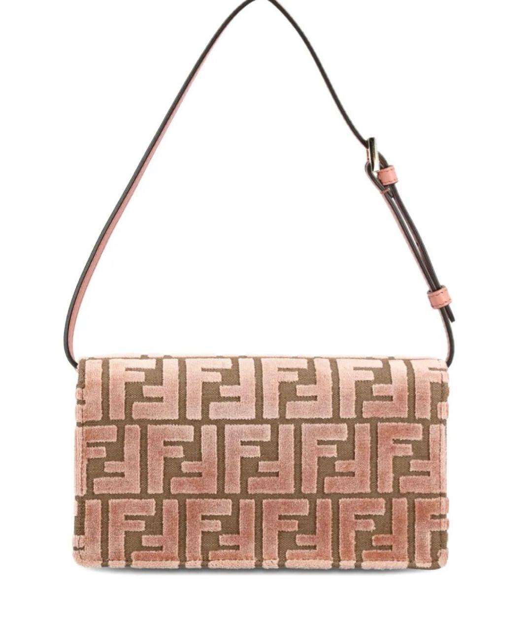 FENDI Розовая сумка через плечо, фото 3